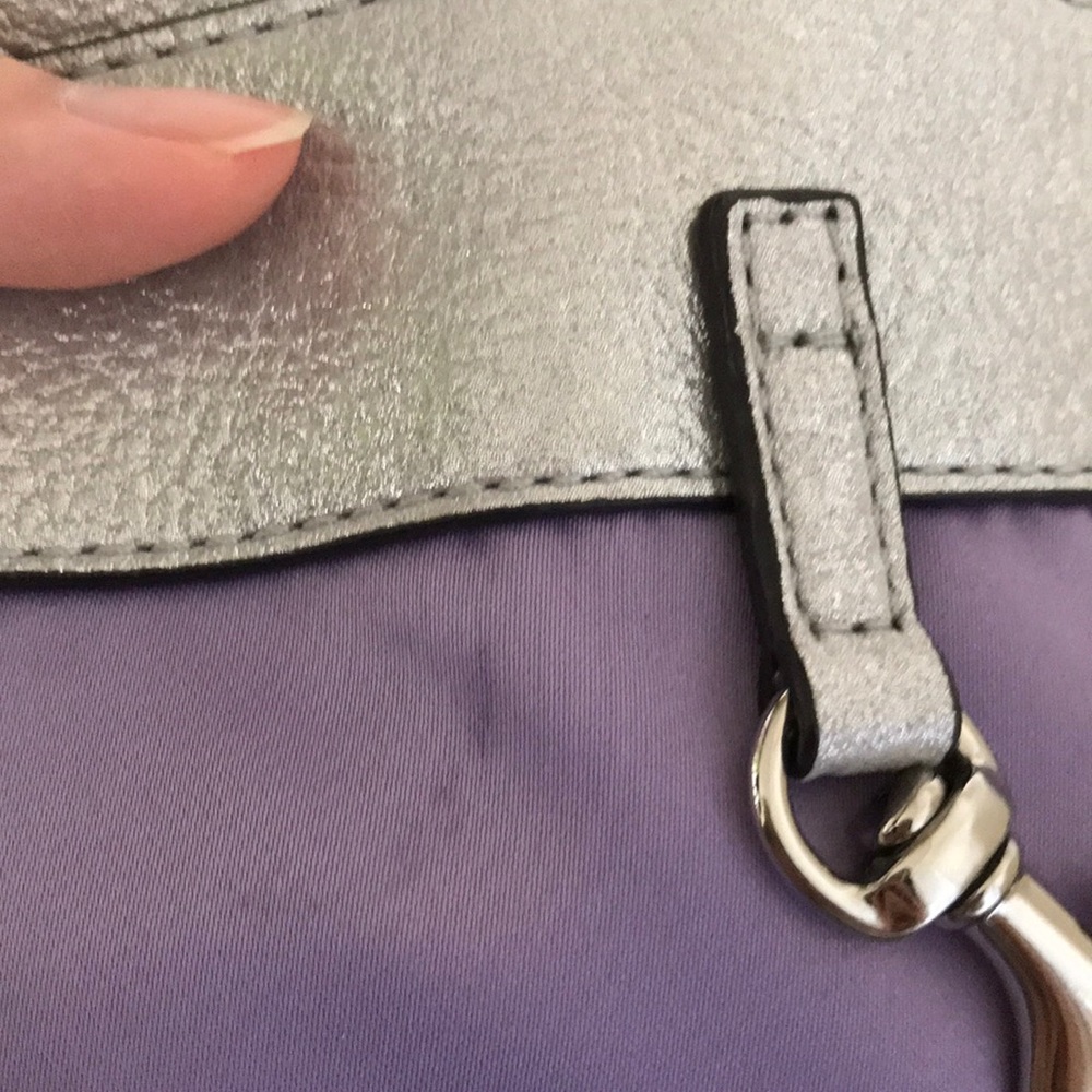 Coach Perry Lilac Julia Op Art Sateen Tote - Picture 5 of 11